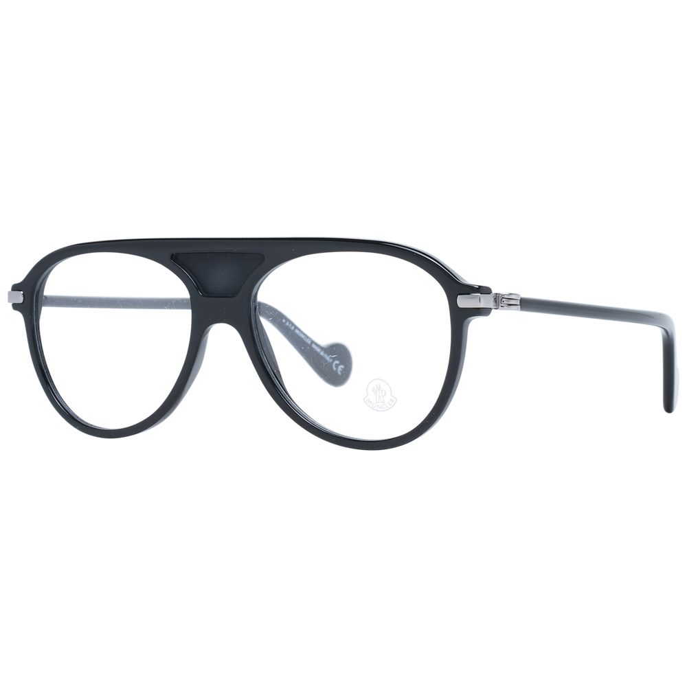 Moncler Black Acetate Optical Frames - Timeless Elegance Redefined
