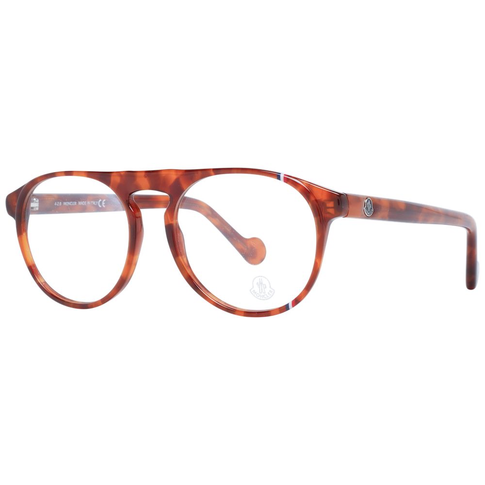 Moncler Brown Acetate Optical Frames for Elevated Style