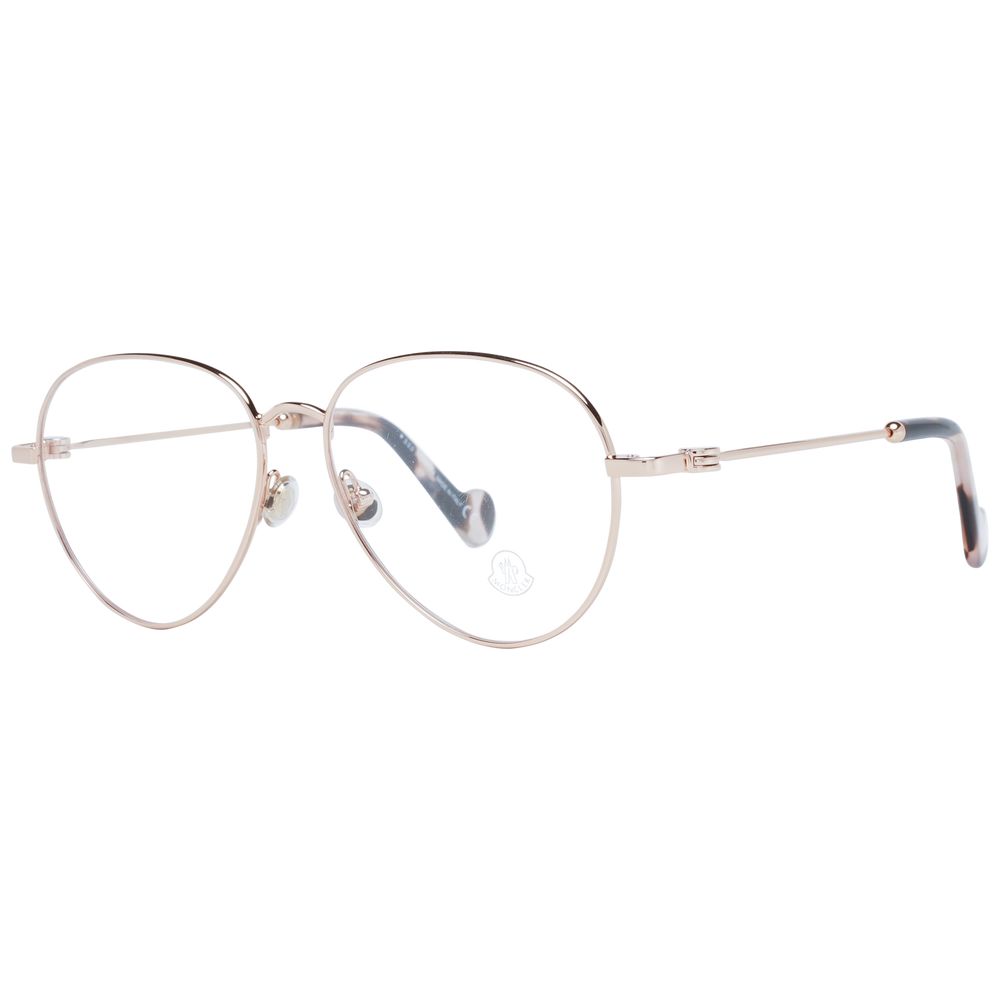 Moncler Rose Gold Metal Optical Frames for Timeless Elegance