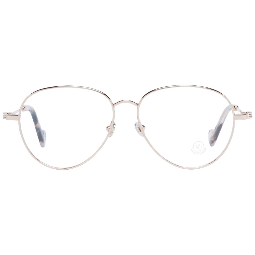 Moncler Rose Gold Metal Optical Frames for Timeless Elegance