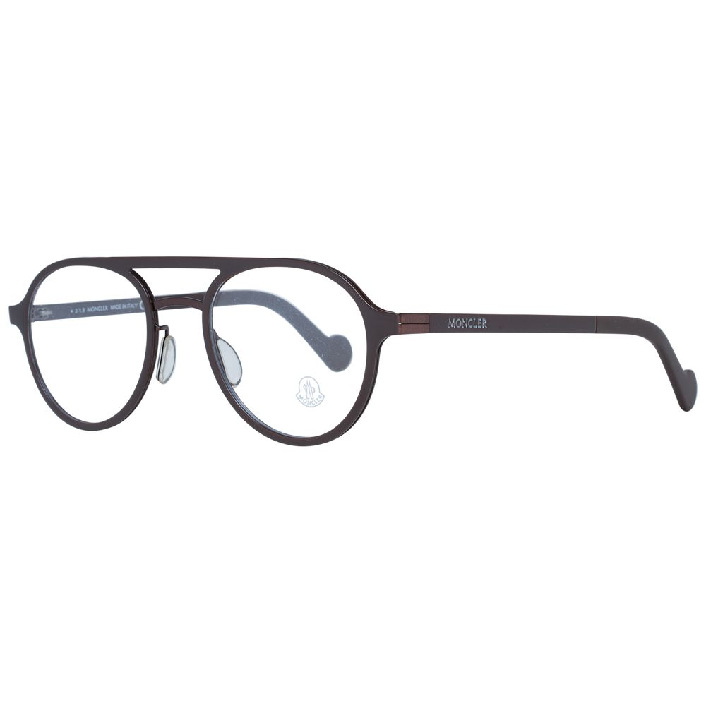 Moncler Brown Metal Optical Frames for Elevated Style