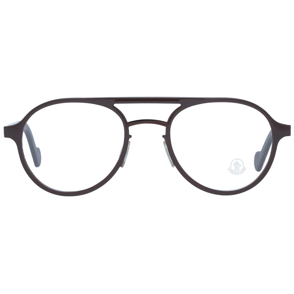 Moncler Brown Metal Optical Frames for Elevated Style