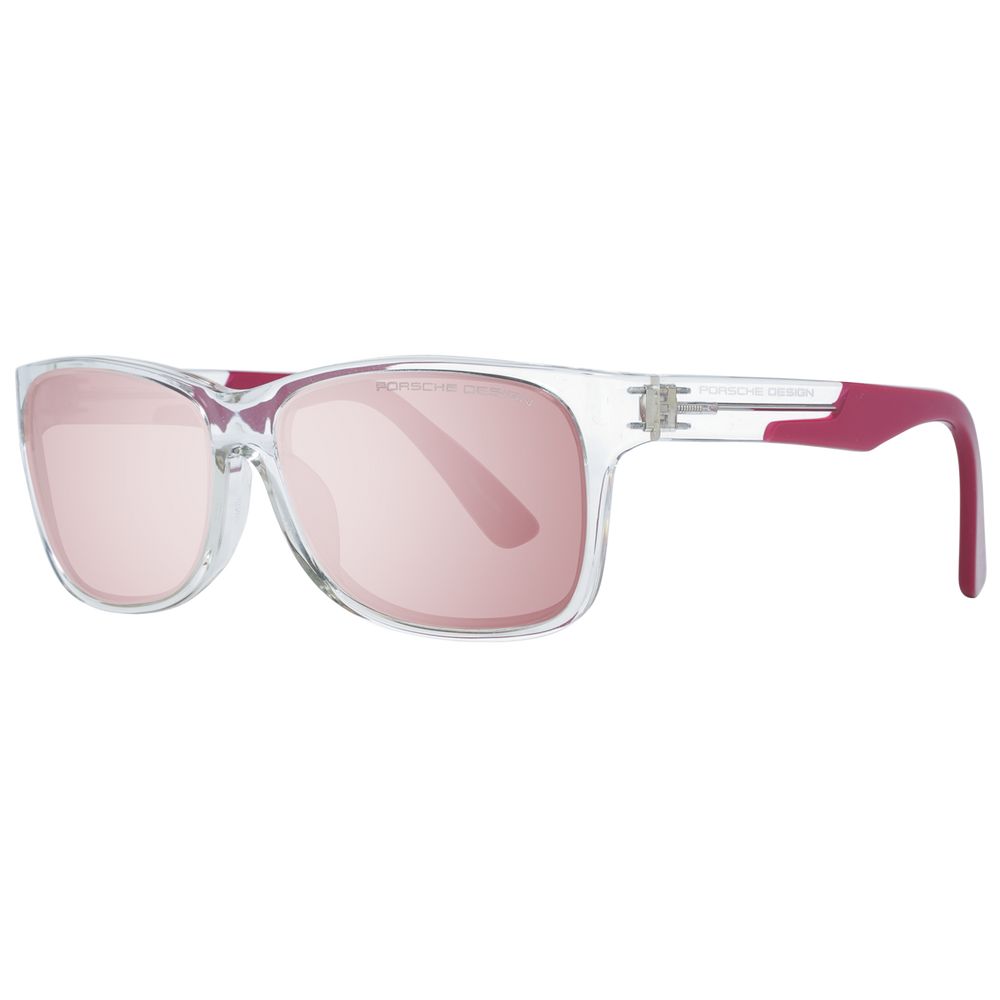 Porsche Design Transparent Acetate Sunglasses with Mirrored Lenses