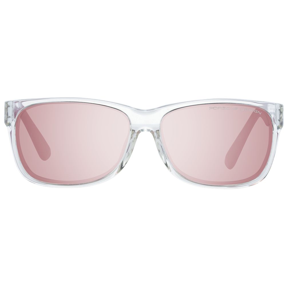 Porsche Design Transparent Acetate Sunglasses with Mirrored Lenses