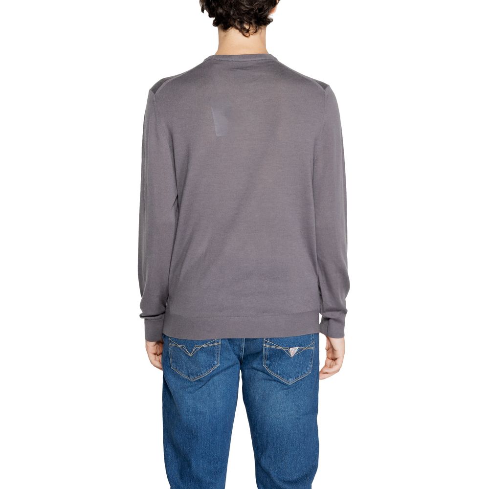Armani Exchange Gray Wool Sweater – Timeless Elegance Redefined