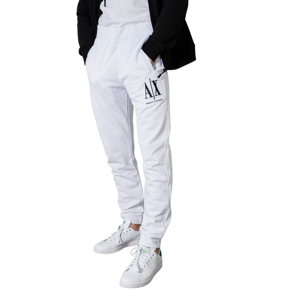Armani Exchange White Cotton Jeans & Pant for Effortless Style