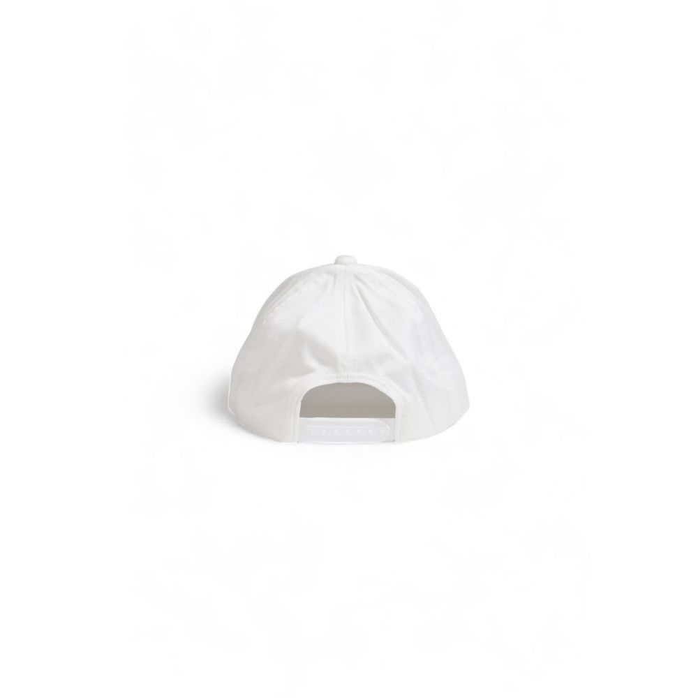 Armani Exchange White Cotton Cap for Timeless Elegance