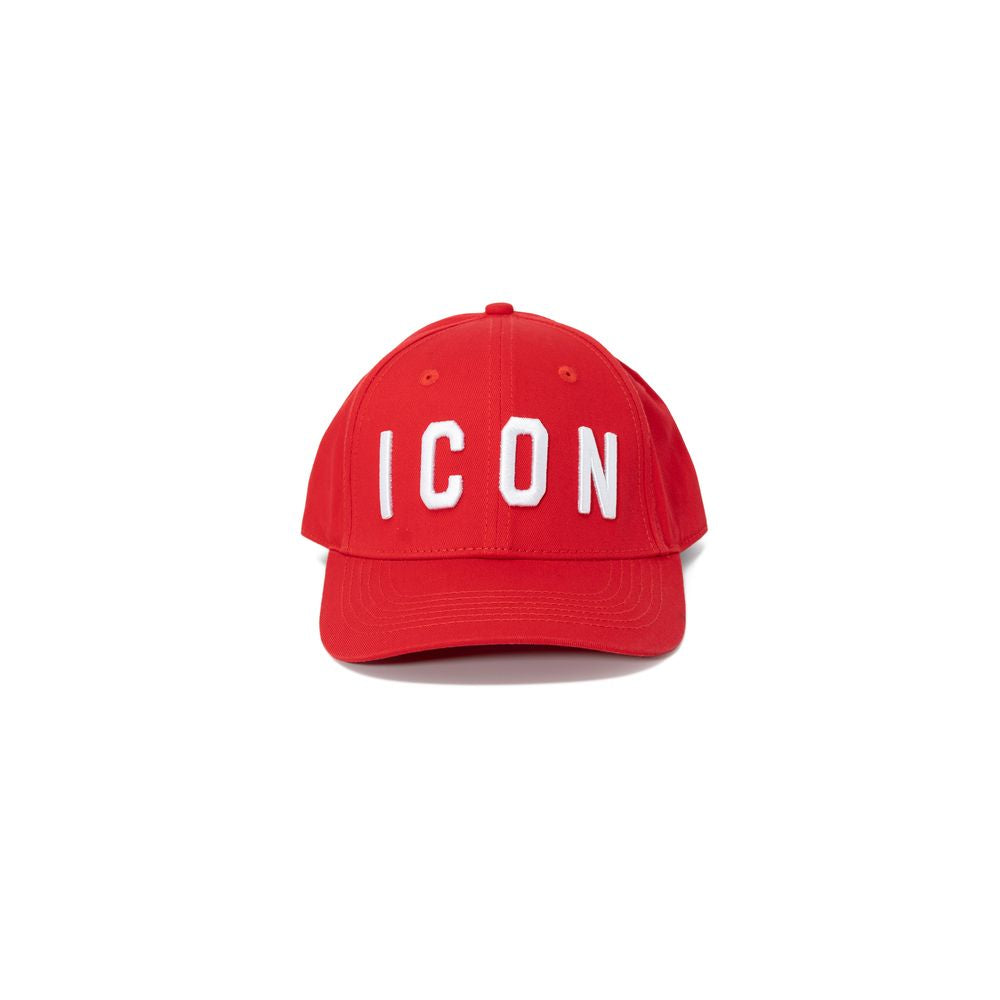 Icon Red Cotton Hat & Cap for Effortless Elegance