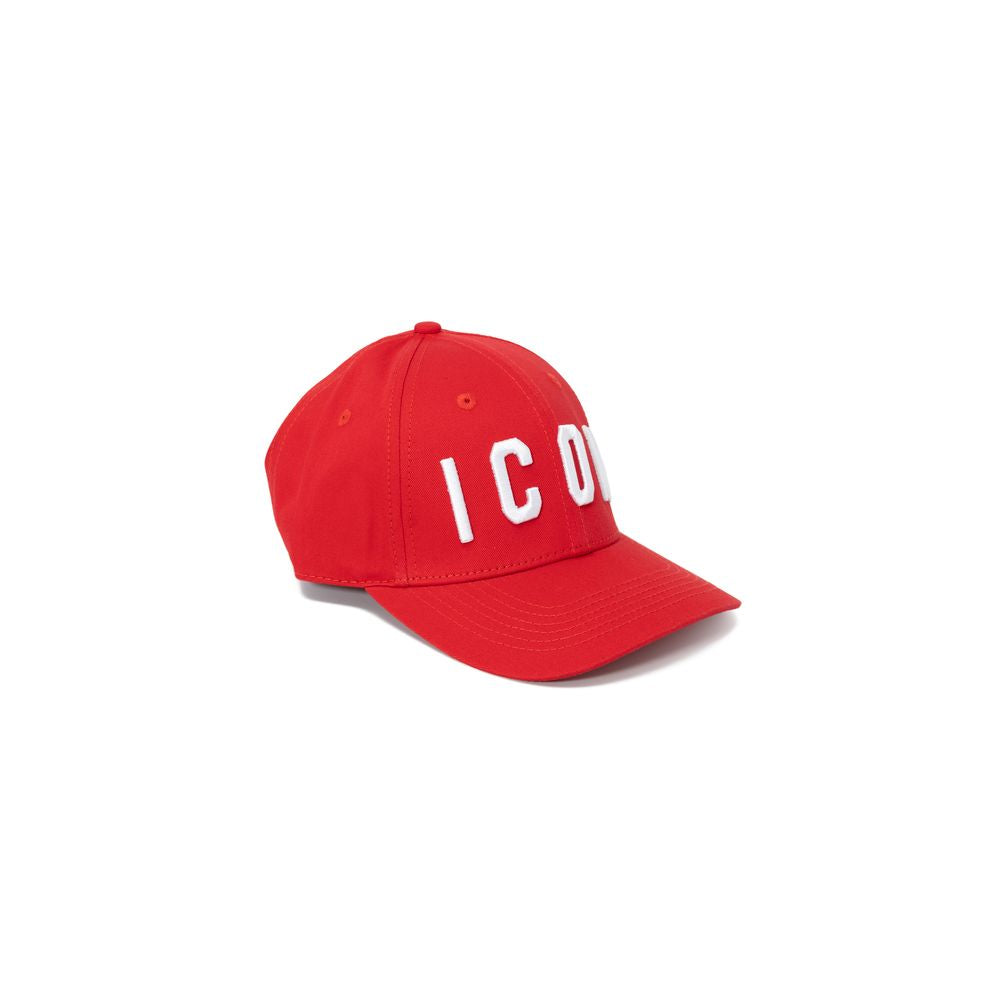 Icon Red Cotton Hat & Cap for Effortless Elegance