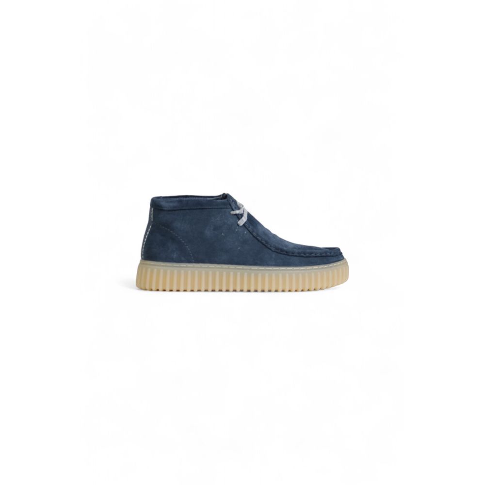 Clarks Blue Suede Leather Casual Shoes for Elevated Style