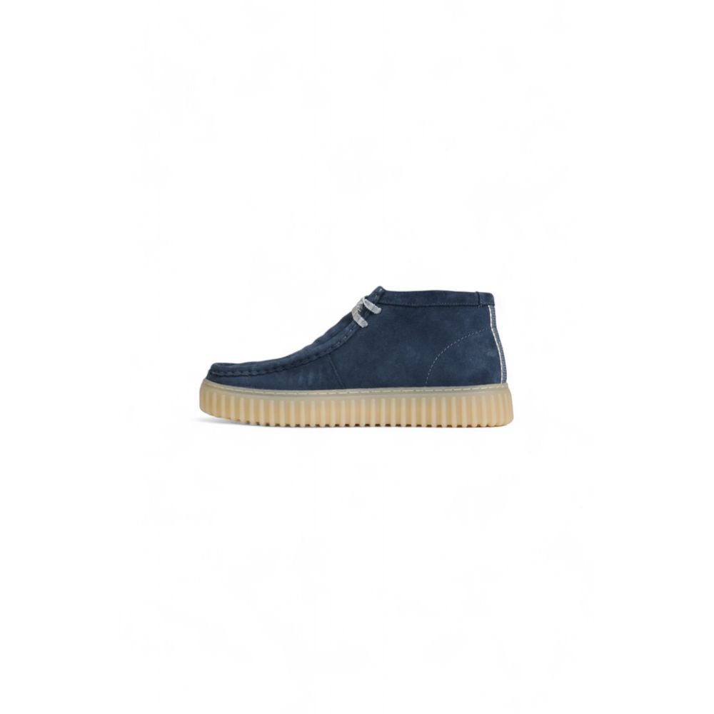 Clarks Blue Suede Leather Casual Shoes for Elevated Style