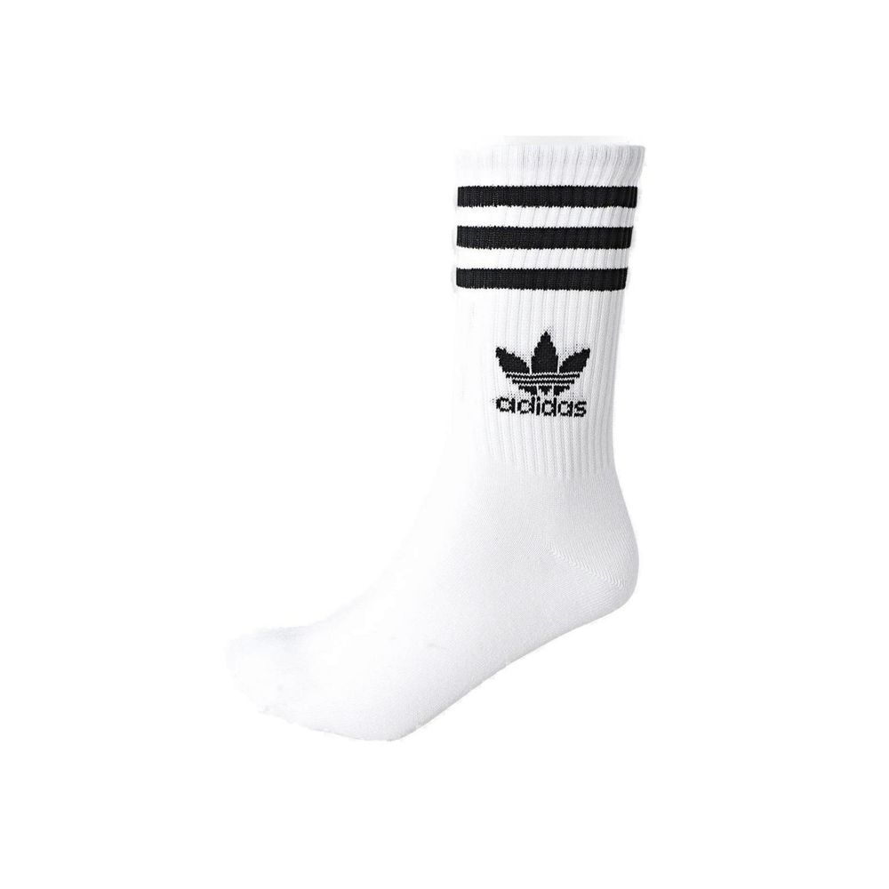 Adidas White Cotton Sock for Elevated Everyday Style