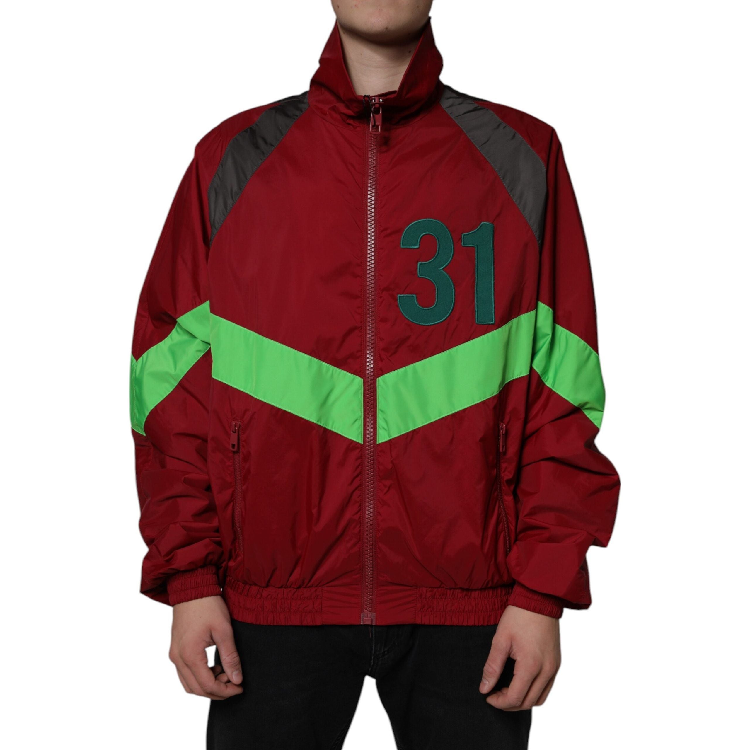 Dolce & Gabbana Multicolor Nylon Windbreaker Jacket