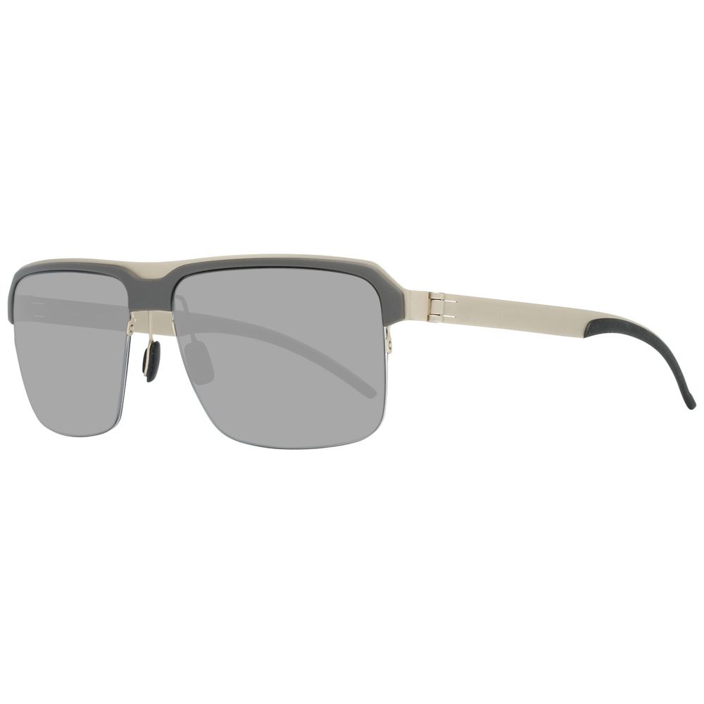 Mercedes Benz Gray Metal Sunglasses for Elevated Style