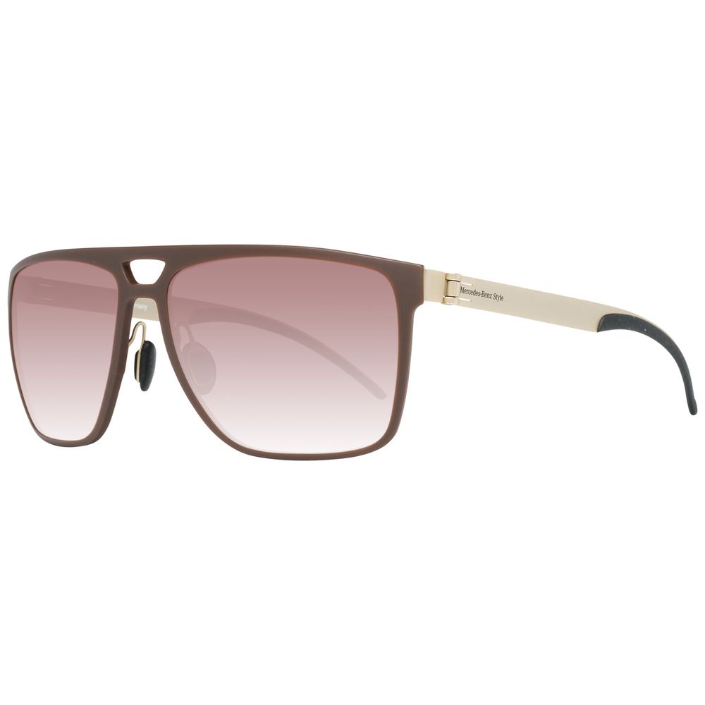 Mercedes Benz Brown Metal Sunglasses for Timeless Elegance