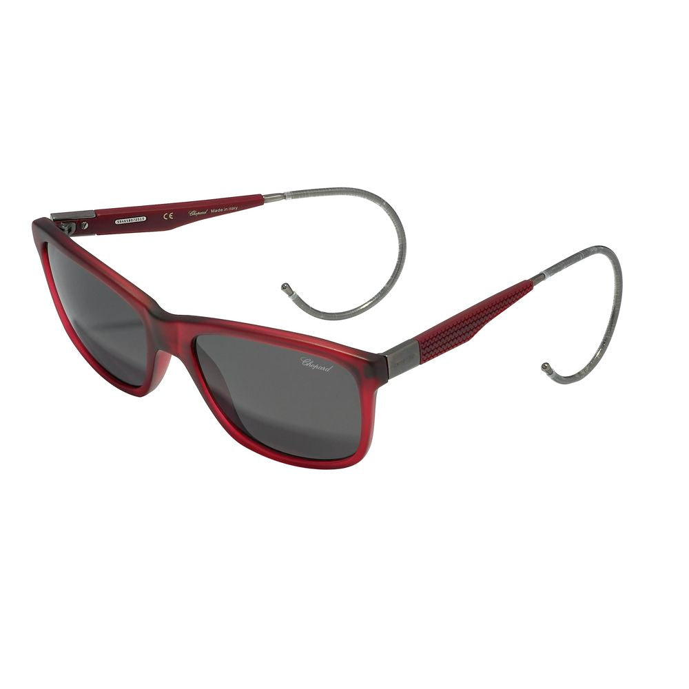 Chopard Red Acetate Sunglasses for Timeless Elegance