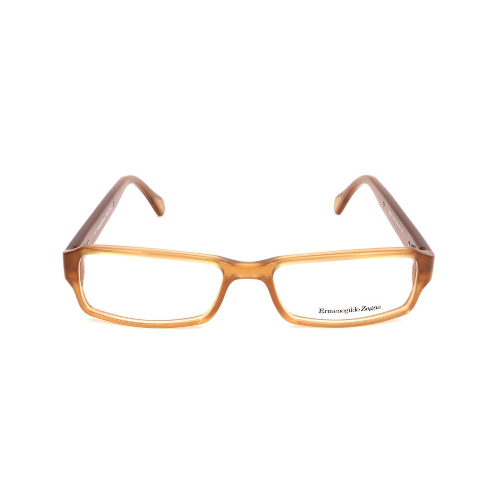 Ermenegildo Zegna Brown Acetate Frames for Timeless Elegance