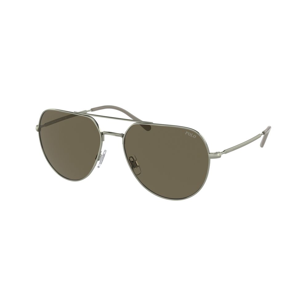 Ralph Lauren Gray Metal Sunglasses for Timeless Elegance