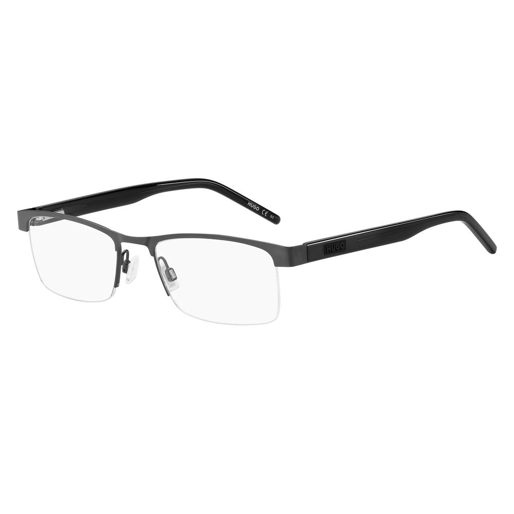 Hugo Boss Gray Metal Frames for Effortless Elegance