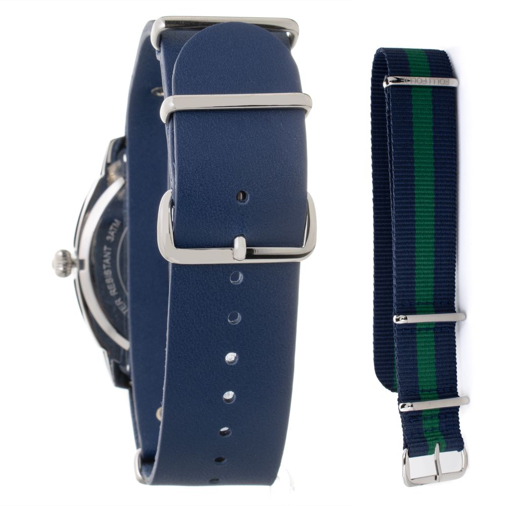 Folli Follie Blue Leather Watch with Distinctive Design