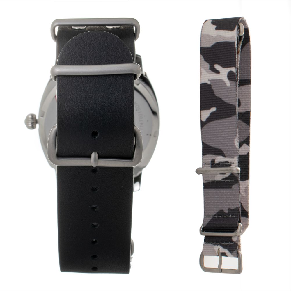 Folli Follie Black Leather Watch with Elegant Design