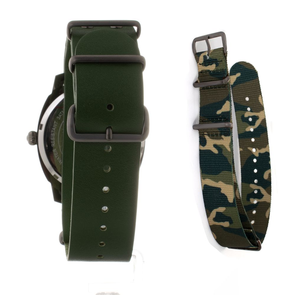 Folli Follie Green Leather Watch with Elegant Design