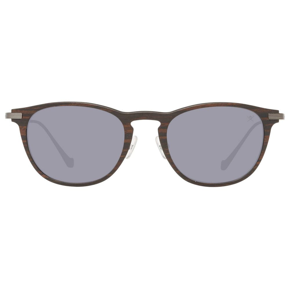 Hackett Brown Metal Sunglasses for Elevated Style