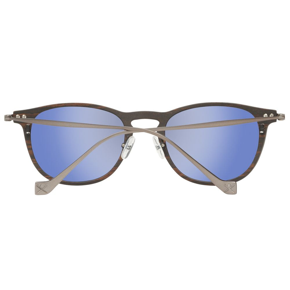 Hackett Brown Metal Sunglasses for Elevated Style