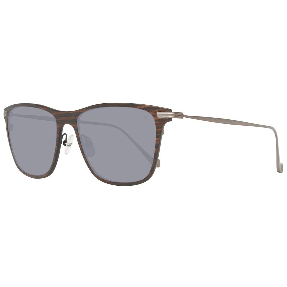 Hackett Gray Metal Sunglasses for Timeless Elegance