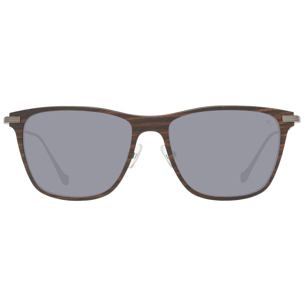 Hackett Gray Metal Sunglasses for Timeless Elegance