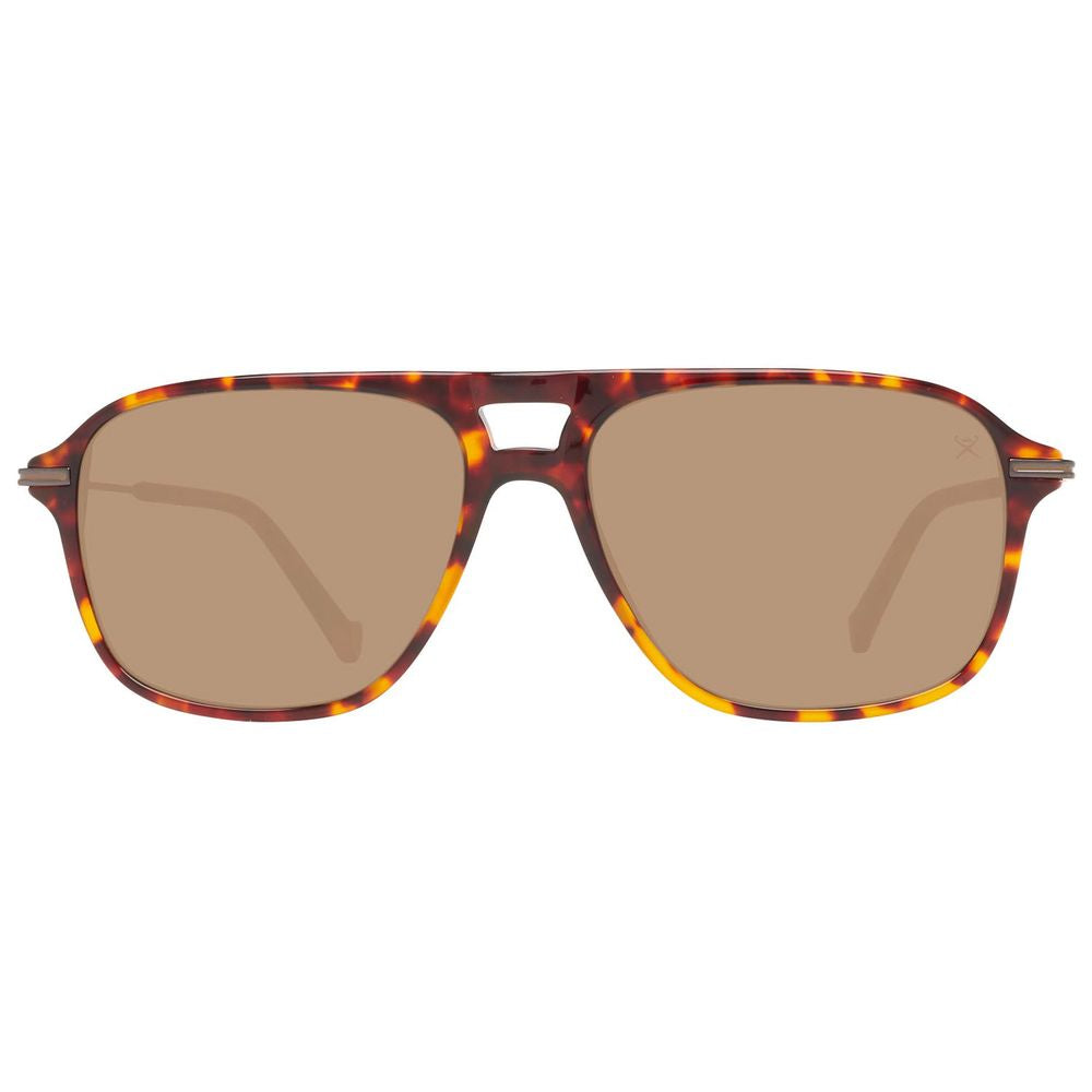 Hackett Brown Acetate Sunglasses for Timeless Elegance
