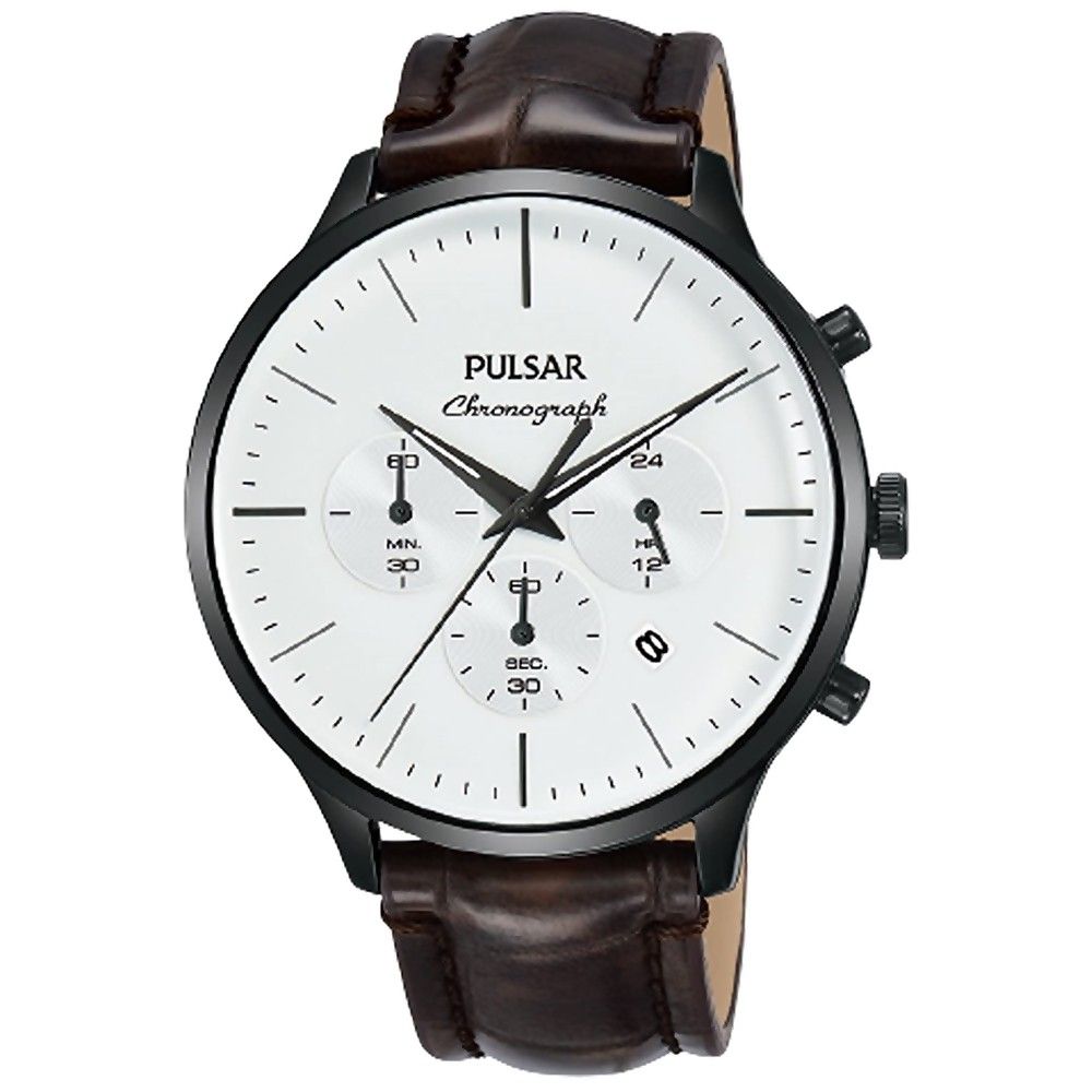 Pulsar Brown Leather Watch - Timeless Elegance Redefined