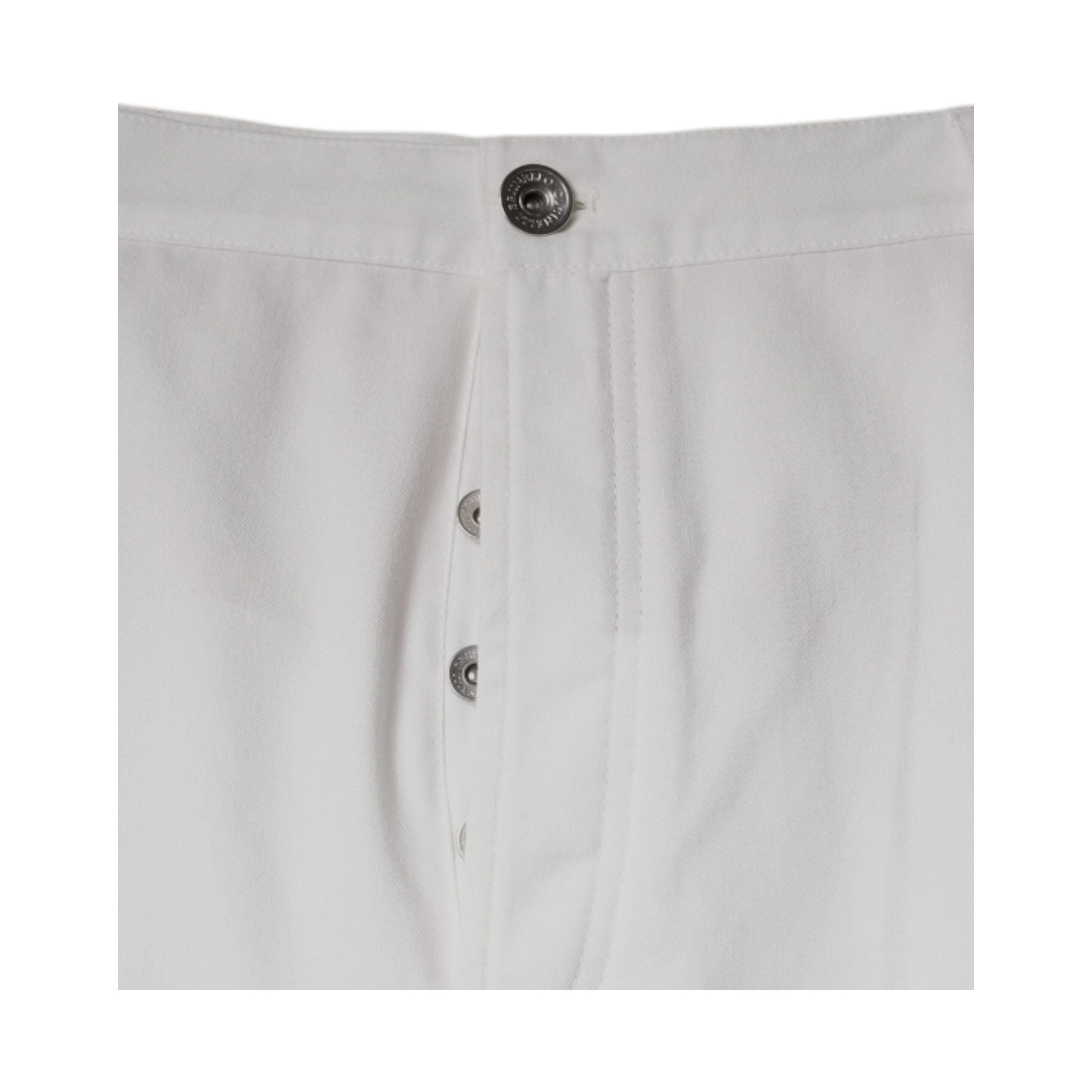 Brunello Cucinelli White Cotton Dress Tapered Pants
