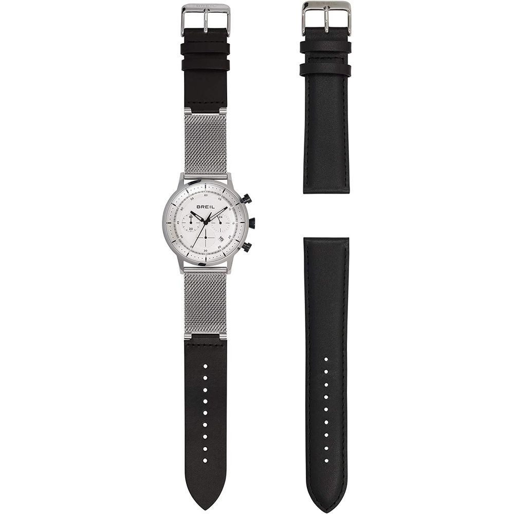 Breil Black Stainless Steel Watch with Interchangeable Straps