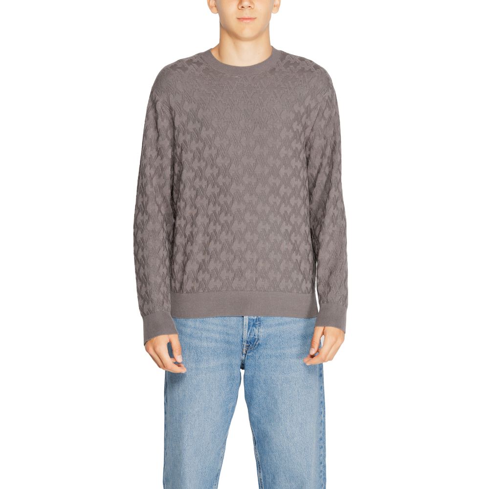 Armani Exchange Gray Viscose T-Shirt for Timeless Elegance