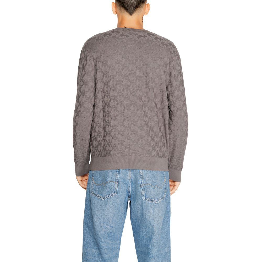 Armani Exchange Gray Viscose T-Shirt for Timeless Elegance