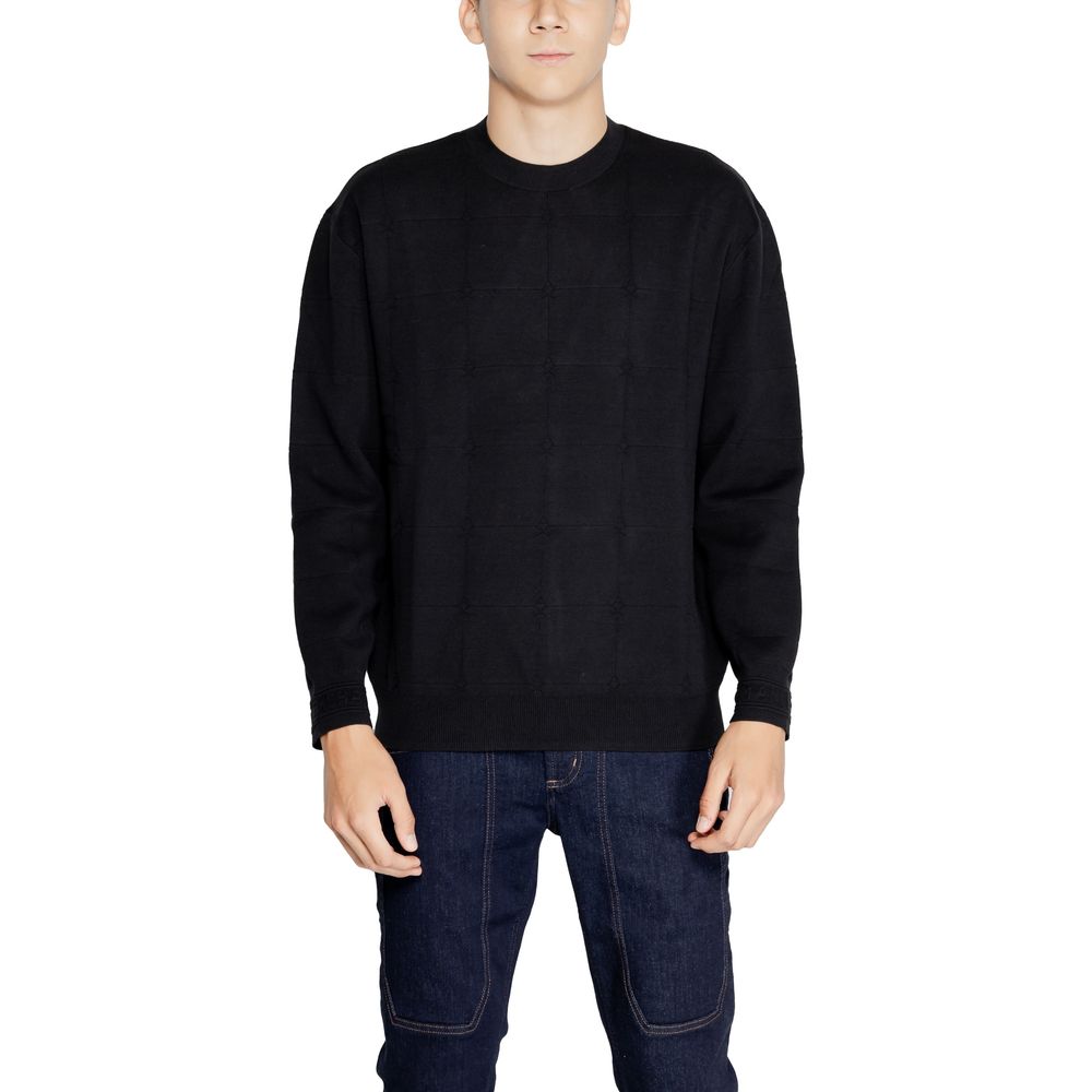 Armani Exchange Black Cotton T-Shirt for Effortless Elegance