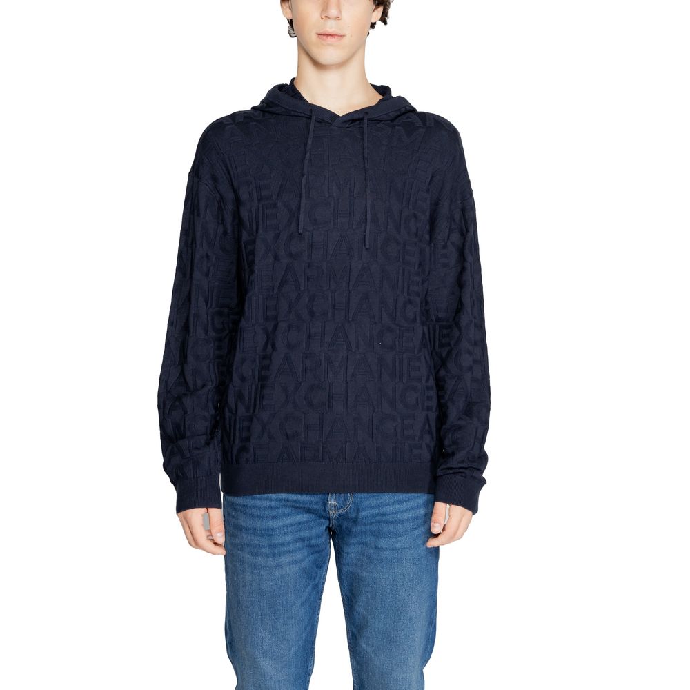 Armani Exchange Blue Viscose T-Shirt for Effortless Elegance
