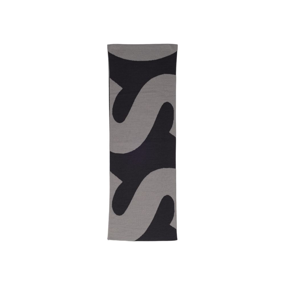 Hugo Boss Black Wool Scarf for Timeless Elegance