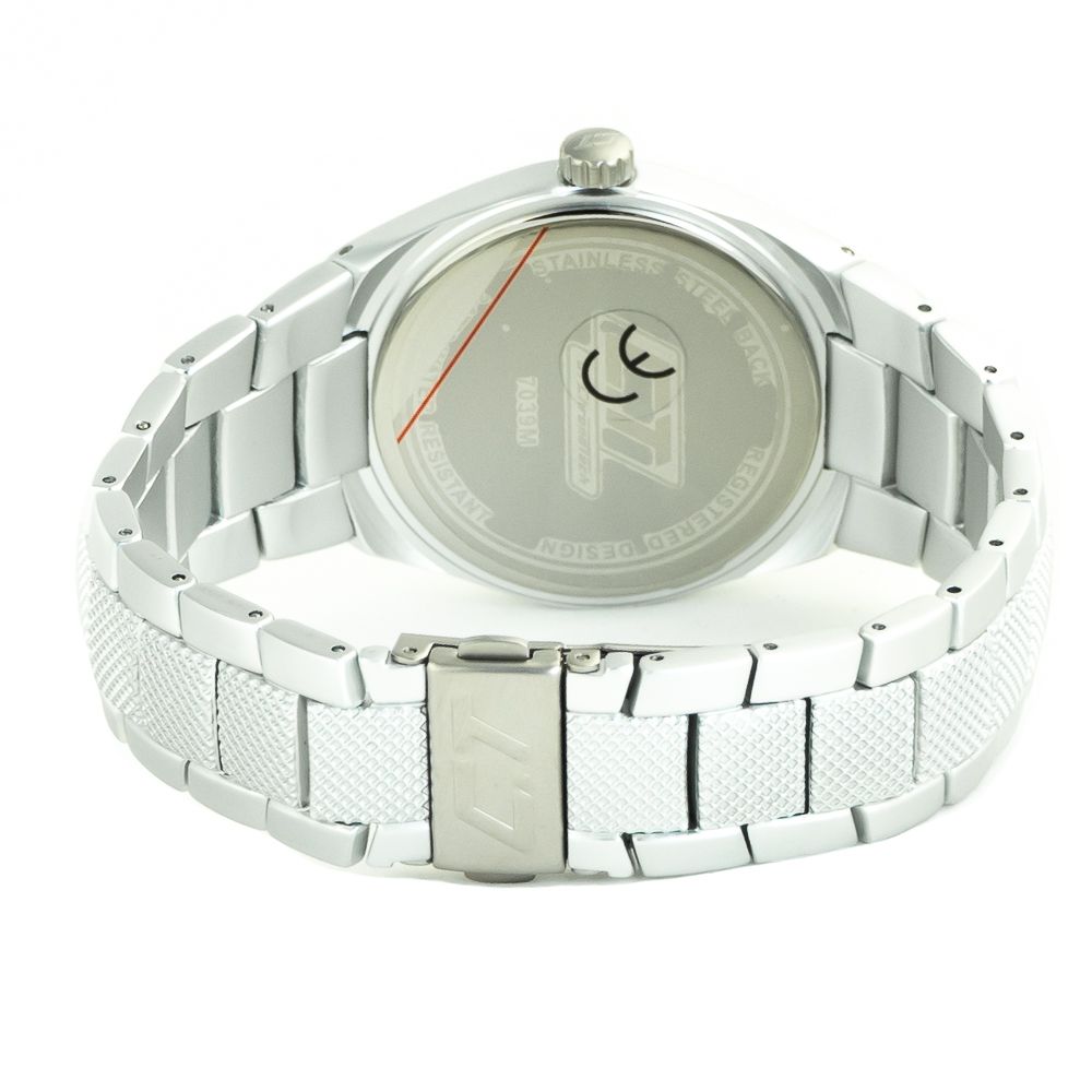 Chronotech Silver Stainless Steel Watch - Timeless Elegance