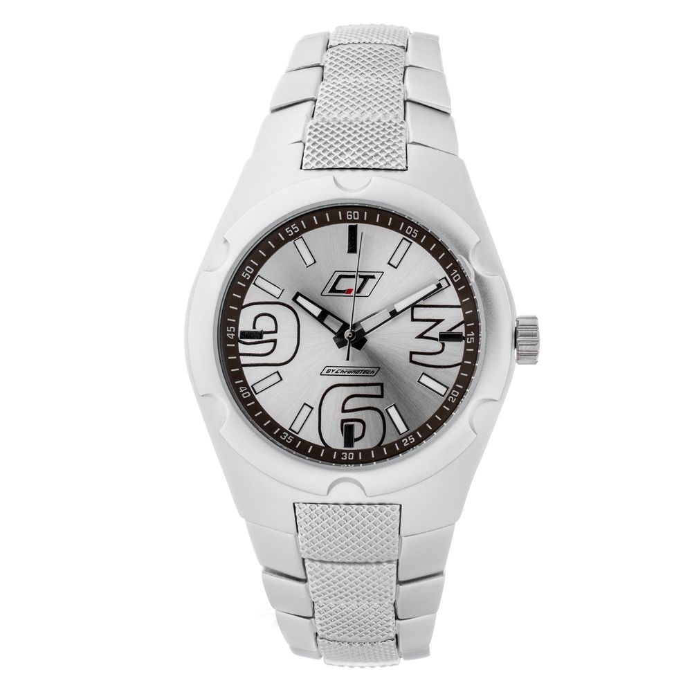 Chronotech Silver Steel Watch – Timeless Elegance Redefined