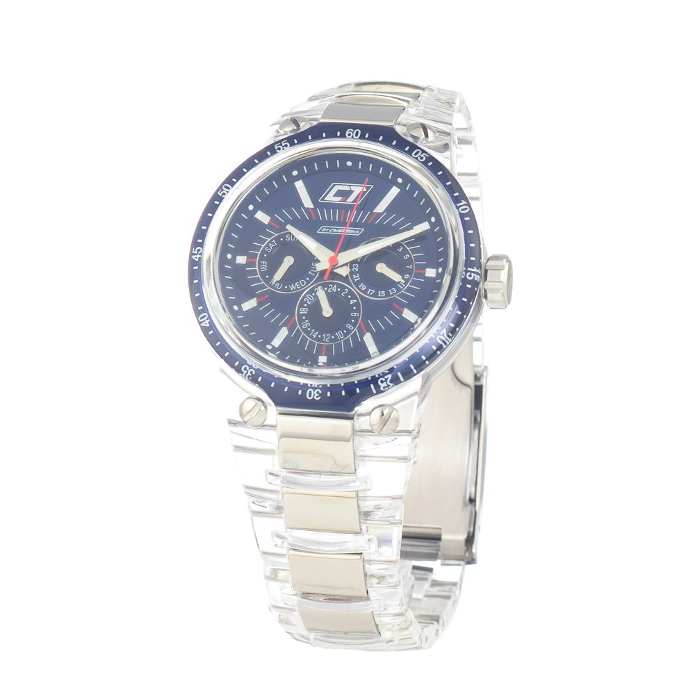 Chronotech Transparent Polycarbonate Watch for Modern Elegance