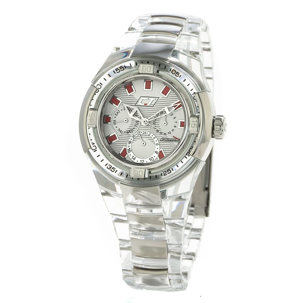 Chronotech Transparent Polycarbonate Watch for Modern Elegance