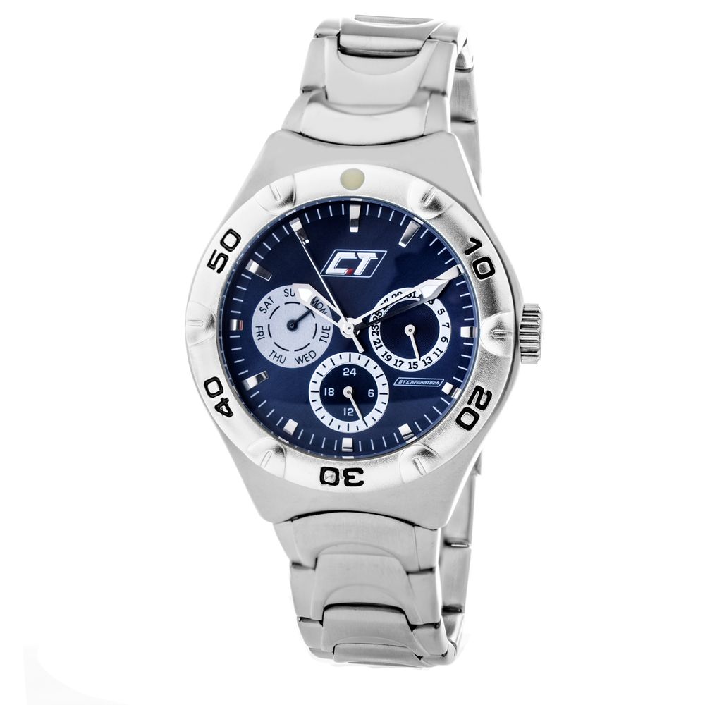 Chronotech Silver Stainless Steel Watch for Timeless Elegance