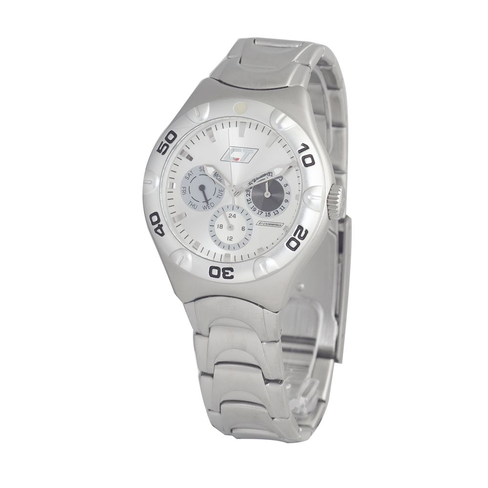 Chronotech Silver Steel Watch: Timeless Elegance Redefined