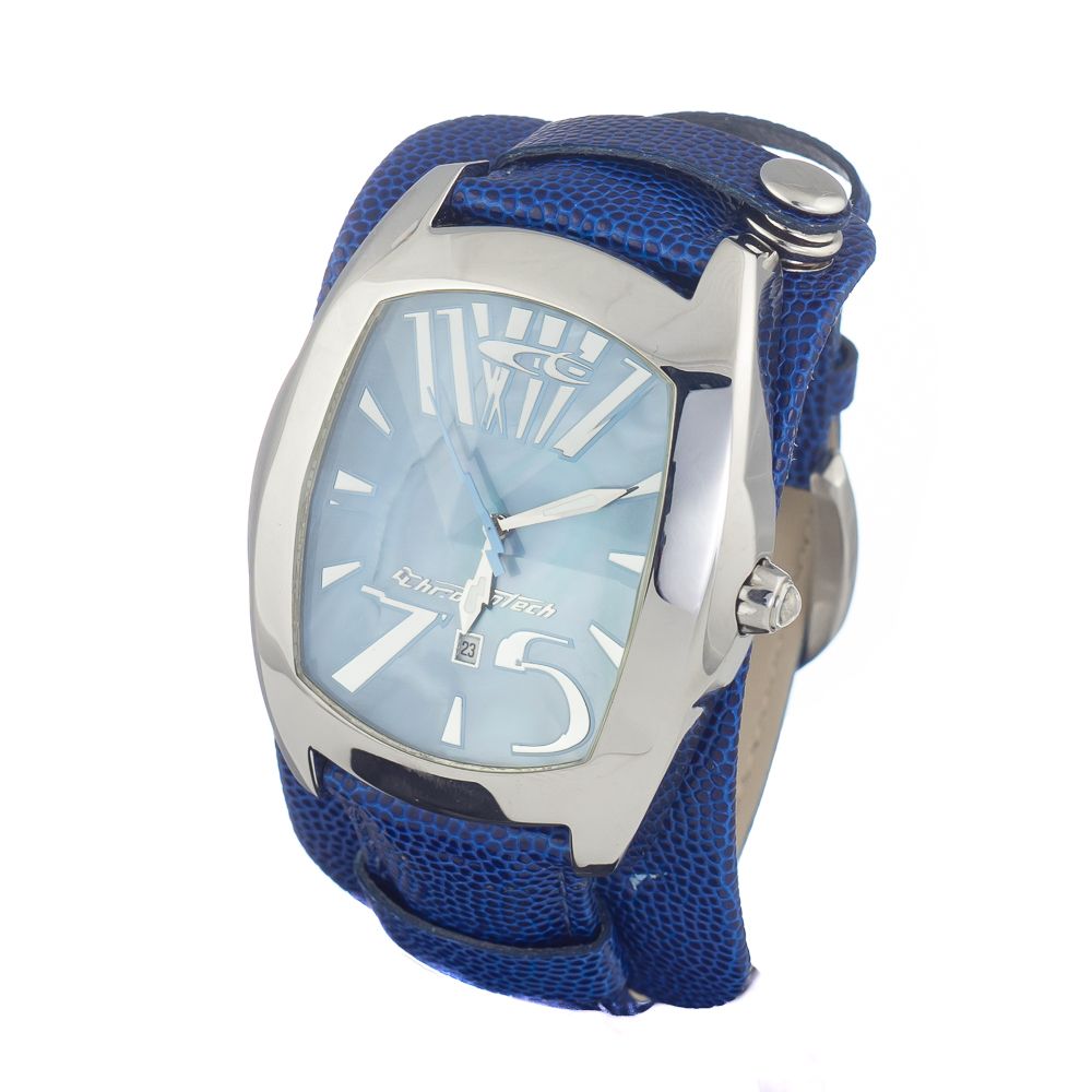 Chronotech Blue Leather Watch: Timeless Elegance Redefined