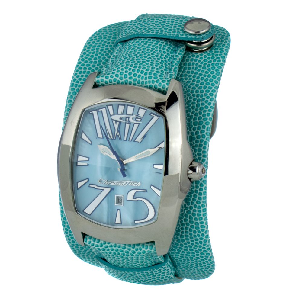 Chronotech Blue Leather Watch - Timeless Elegance Redefined