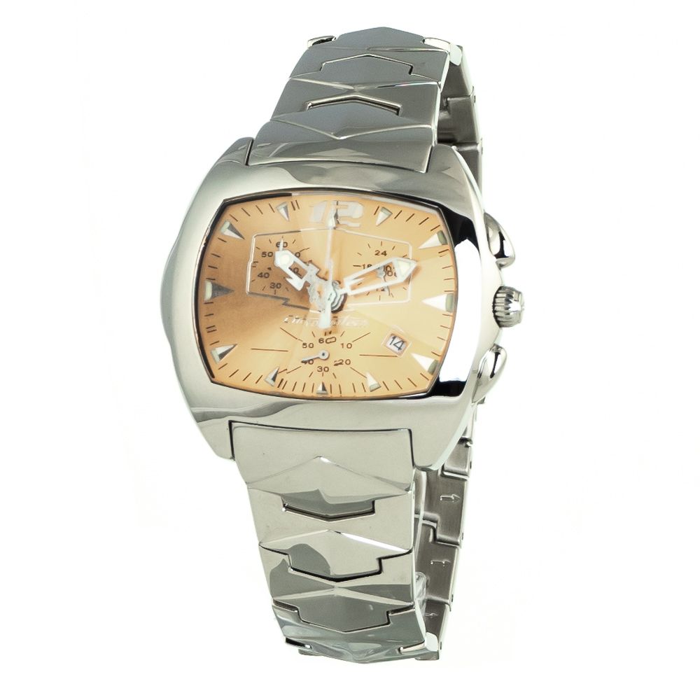 Chronotech Silver Steel Watch for Timeless Elegance