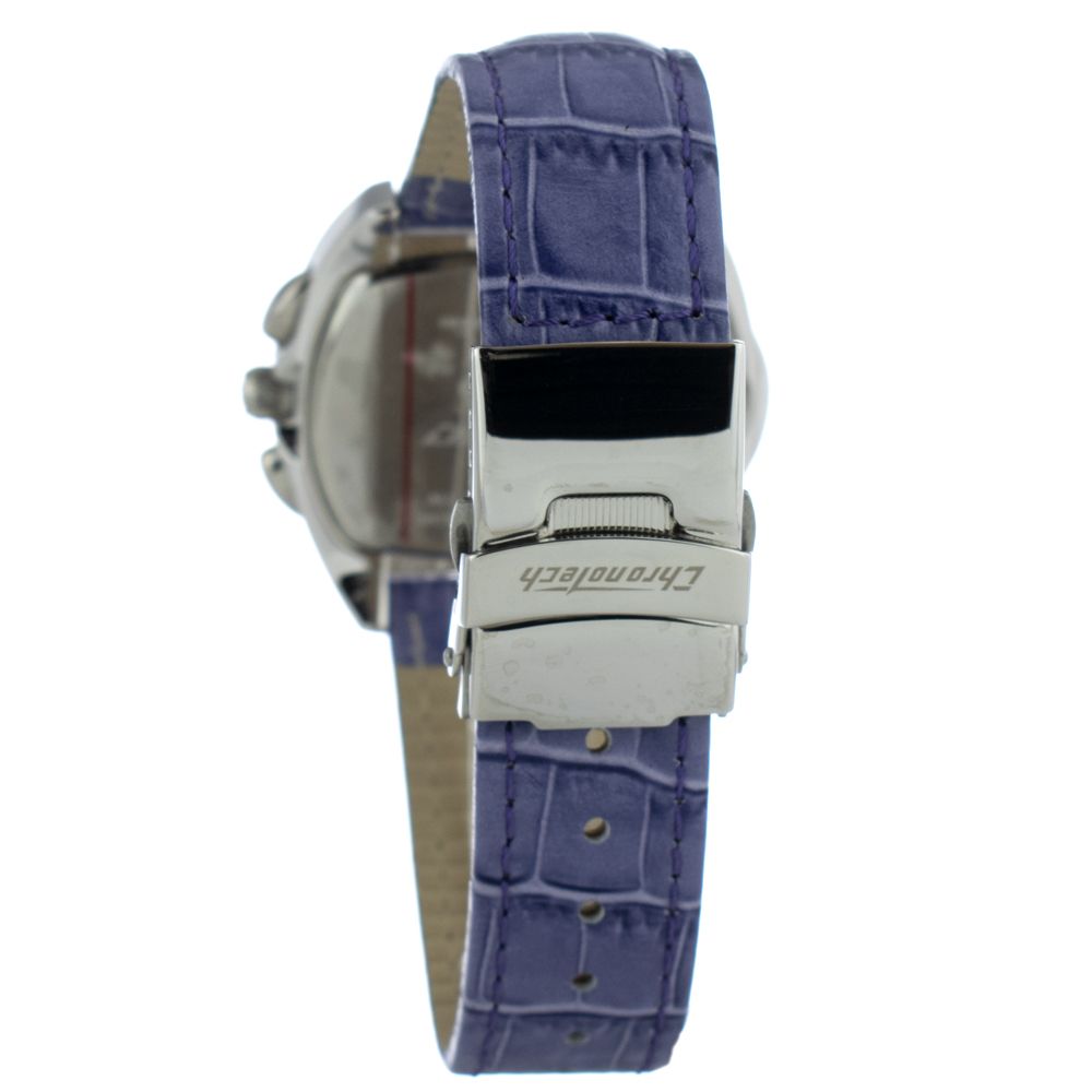 Chronotech Purple Leather Watch - Limited Edition Luxury Timepiece