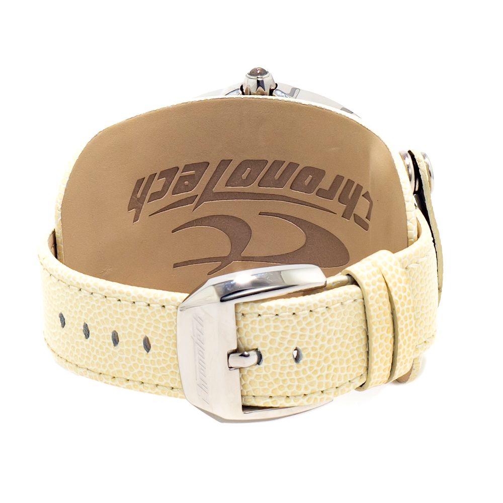 Chronotech Beige Leather Watch: Timeless Elegance Redefined